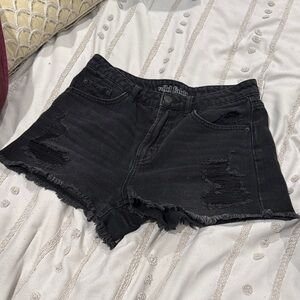 Wild Fable Charcoal Distressed Jean Shorts Preloved Size 2